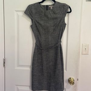 H&M Grey Tweed Sheath Mini Dress